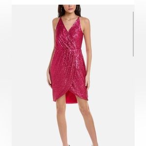 Pink sequined Trina Turk dress NWT size 10